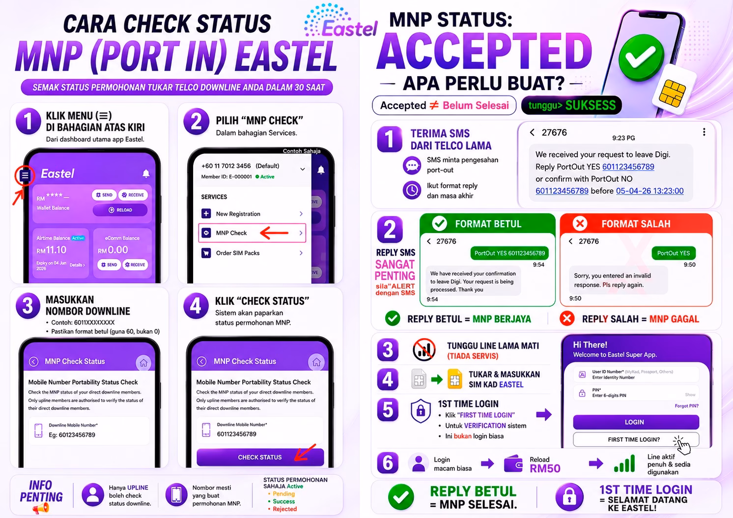 Cara Check MNP dan Balas SMS