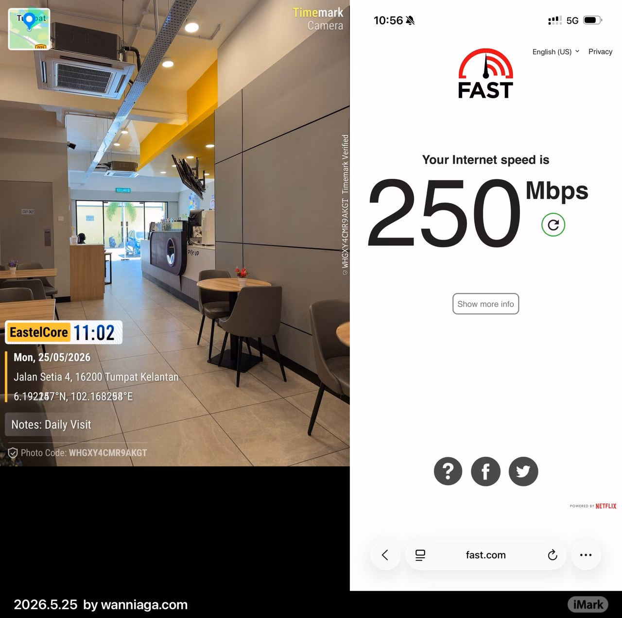 Speedtest Eastel di Tumpat